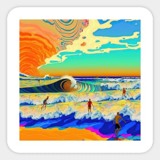 Ocean Dreaming / Day at the beach collection Sticker